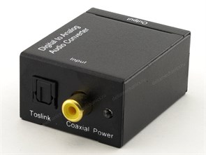 Переходник-конвертер Аудио S/PDIF(Toslink + RCA (F)) -> 2xRCA (F), питание USB5V2A 33942