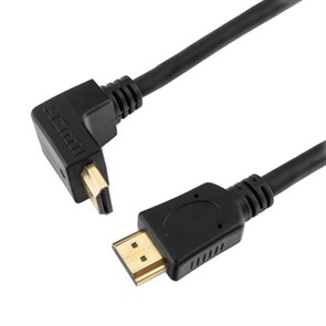 Кабель HDMI19M - HDMI19M угл. разъём, 1.4b Cablexpert, зол.конт., экран, 4.5м 24353