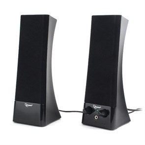 Gembird SPK-500 ,черные, 2x3 Вт, разъем для наушников, питание 220В 34002