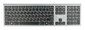 Клавиатура беспроводная Gembird KBW-1, 104 кл., м/медиа, ножничный механизм, бесшумная 34204