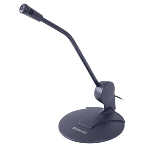 Микрофон Defender MIC-117 чёрный, 50-15000Гц, 32Ом, 54дБ, кабель 1.5м 34537