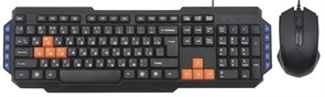 Клавиатура+мышь Ritmix RKC-055, черные, USB 34508