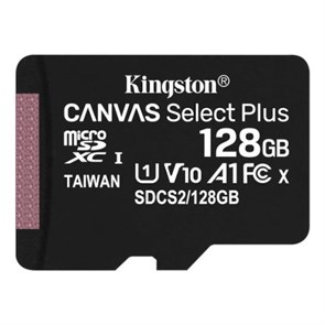 microSD Memory Card SDXC 128GB Class10 UHS-I U1 Kingston Canvas Select Plus 100MB/s (SDCS2/128GB) 34651