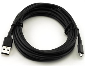Кабель USB A --> Micro USB 5P (B) 3.0м (USB 2.0) Ugreen, 2.4A, черный (60827) 34547