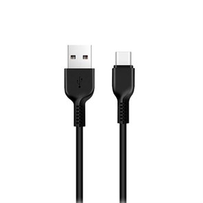 Кабель USB A --> Type-C (M) 1.0м (USB 2.0) hoco X20, черный 34934
