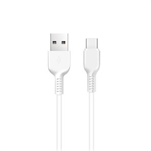 Кабель USB A --> Type-C (M) 1.0м (USB 2.0) hoco X20, белый 34908