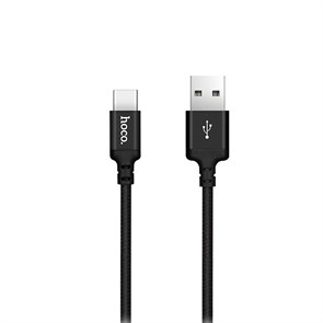 Кабель USB A --> Type-C (M) 1.0м (USB 2.0) hoco X14, черный 34907