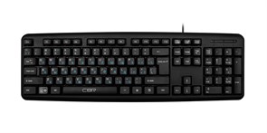 Клавиатура CBR KB 109, черная, 104кл., кн. Ru/Lat, USB 34932