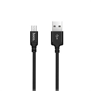Кабель USB A --> Micro USB 5P (B) 2.0м hoco X14, черный 34894