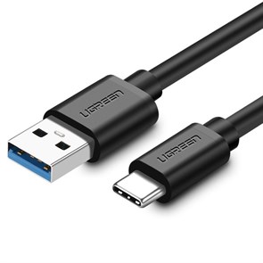 Кабель USB A --> Type-C (M) 1.0м (USB 3.0) Ugreen, 3.0A, черный (20882) 34548