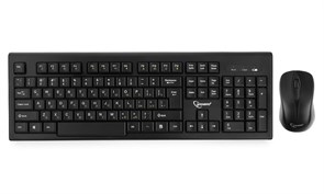 Клавиатура+мышь беспроводные Gembird KBS-8002 Black, USB 34888