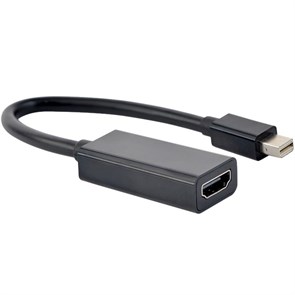 Переходник-конвертер Mini DisplayPort (M) -> HDMI (F) 0.15м, черный 34448