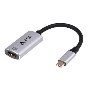 Переходник USB 3.1 Type-C (M) -> HDMI (F) ACD (кабель 0.1м,  поддержка 4K@60Hz) (ACD-CH4K-6AL) 34964