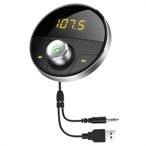 Громкая связь в а/м Deelife HY62 (Bluetooth 5.0, FM-передатчик, jack 3.5мм(M), microSD, з/у 12-24V 2.1A ) 34281
