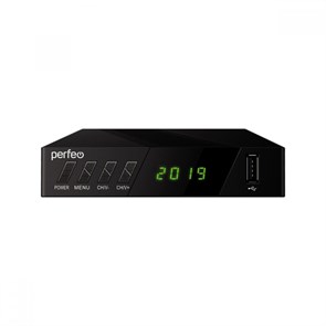 Ресивер цифрового телевидения Perfeo STREAM-2 (DVB-T2/C, HDMI, RCA, 2xUSB/опц.Wi-Fi) 35151
