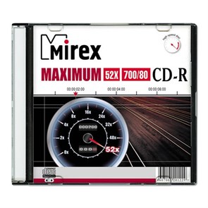 CD-R 700Mb 80min Mirex 52x, slim 14231