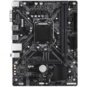 Socket 1151-v2 Gigabyte H310M S2 2.0 (iH310, 2xDDR4, 4xSATA 6Gb/s, D-Sub, 2xUSB 3.0, GLAN, mATX) 34821
