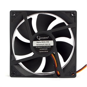 Вентилятор Gembird 90x90x25мм, 3-pin / 4-pin Molex, гидродинамический, 30см (S9225H-3P4M) 35253