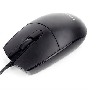 Мышь Gembird MOP-420, чёрный, USB, 1000dpi, 1.8м 35260