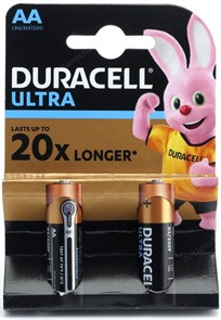AA (LR06) Duracell Ultra Power, 1.5V, упаковка 2шт. 35048