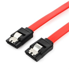 Кабель SATA-3 6Gb/s с защелкой, 80см, Cablexpert CC-SATAM-DATA-0.8M 35377