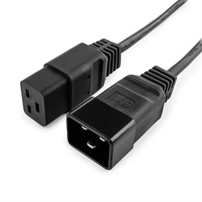 Кабель питания для серверного оборудования 1.5 м (штекер IEC-320-C19 -  гнездо IEC-320-C20, 16A, 3x1.5мм2) 35381