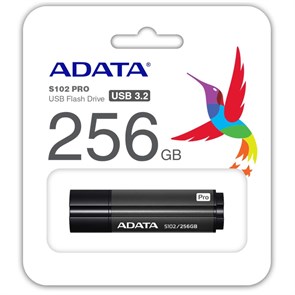 USB 3.2 Flash Drive 256GB ADATA Superior S102 Pro, серый алюминий (AS102P-256G-RGY) 35431