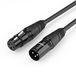 Кабель XLR (F) - XLR (M) Ugreen 2м черный, PVC (20710) 34686