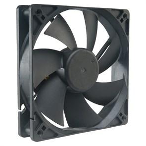 Вентилятор Akasa Black 120x120x25мм, 1200rpm, 17.5dBa, 65m3/h, 1.4 mmH2O, 3-pin, Sleeve (AK-174BK-S) 34342