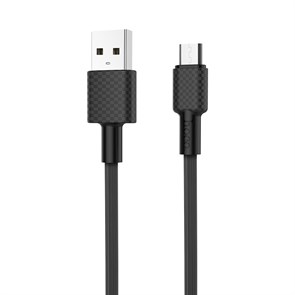 Кабель USB A --> Micro USB 5P (B) 1.0м hoco X29, чёрный 35549
