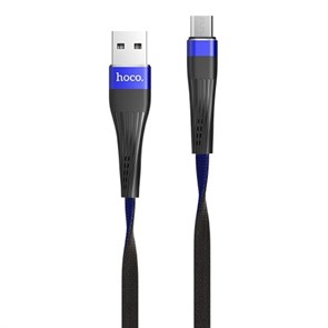 Кабель USB A --> Micro USB 5P (B) 1.2м hoco U39, сине-чёрный 35547