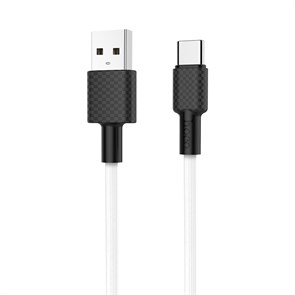 Кабель USB A --> Type-C (M) 1.0м (USB 2.0) hoco X29, белый, 3A 35558