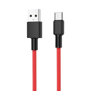 Кабель USB A --> Type-C (M) 1.0м (USB 2.0) hoco X29, красный 35557