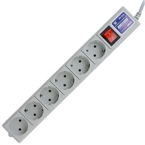 Сетевой фильтр Power Cube 5+1 розеток, 5.0м, белый (15A, макс. Нагрузка 3,3 кВт) SPG(5+1)-15B-15 31378