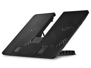 Подставка (охлаждение) для ноутбука Deepcool U-PAL до 15.6" (черная, 2x140мм, USB 3.0) 35620