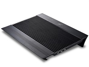 Подставка (охлаждение) для ноутбука Deepcool N8 Black 17" (Al, 2x140мм, 2xUSB) 34006