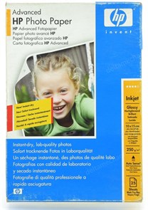 Бумага HP A6 Q8694A Glossy (25 листов, 250г/м2, с отрывным ярлычком) 14240