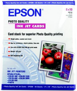 Бумага Epson 8"x10" (204x255мм) S041122 188 г/м2 30л. (матовая) 21629