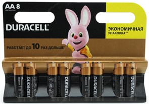 AA (LR06) Duracell Basic MN1500, 1.5V, упаковка 8шт. 35573