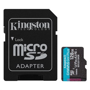 microSD Memory Card SDXC 128GB Class10 UHS-I U3 Kingston Canvas Go Plus 170R A2 V30 170MB/s (SDCG3/128GB) 35853
