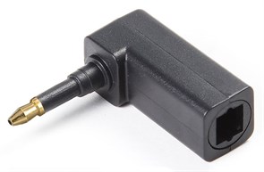 Переходник TOSLINK(f) - miniTOSLINK(m) EMK, угловой 35919