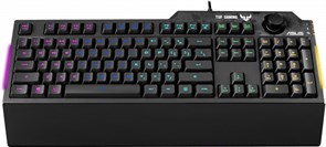 Клавиатура ASUS RA04 TUF GAMING K1 Keyboard Wired (USB) Membrane 36236