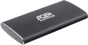 Внешний корпус для mSATA SSD, USB 3.0, Al, черный, AgeStar 3UBMS2 36147