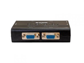 KVM-переключатель D-Link DKVM-4U/C2A USB/VGA на 4 компьютера (2 кабеля 1.8м в комплекте) 35695