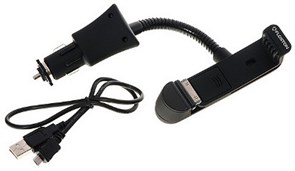 Держатель для iPhone4/iPod (Apple 30-pin), черный, в автоприкуриватель, на гибкой ножке Floston CC1A 27560