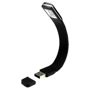 Лампа подсветки для электронных книг Qumo FlexiLight 3xLED на гибк. ножке, USB 26325