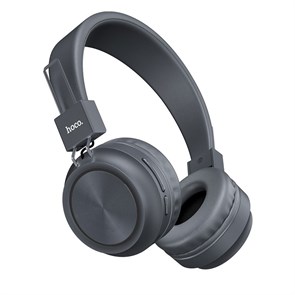HOCO W25, серая, Bluetooth 5.0, jack 3.5 мм 35828