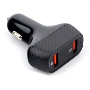 Зарядное устройство а/м 12V -> USB 5V Cablexpert MP3A-UC-CAR19, 36Вт, QC 35928