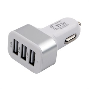 Зарядное устройство а/м 12V -> USB 5V Cablexpert MP3A-UC-CAR17 3xUSB 35940