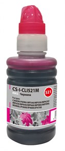 Чернила для Canon CL-521 (MP540/550/620/630/640/660) Magenta (100мл) Cactus 29598